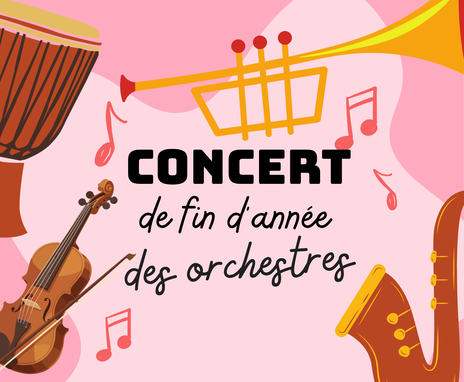 Concert de fin d’année des orchestres